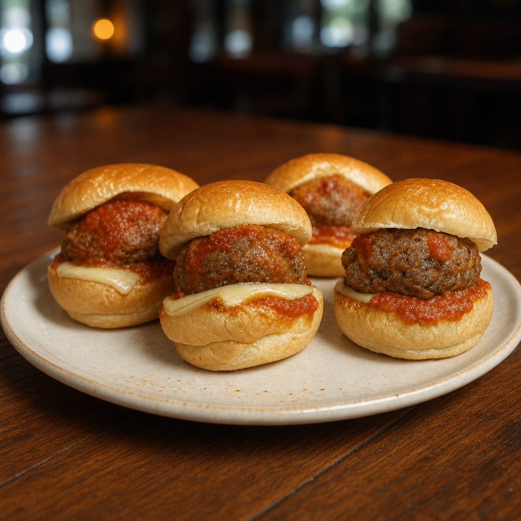 2 Meatball Sliders.