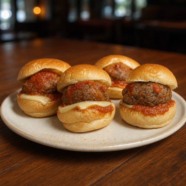 2 Meatball Sliders.
